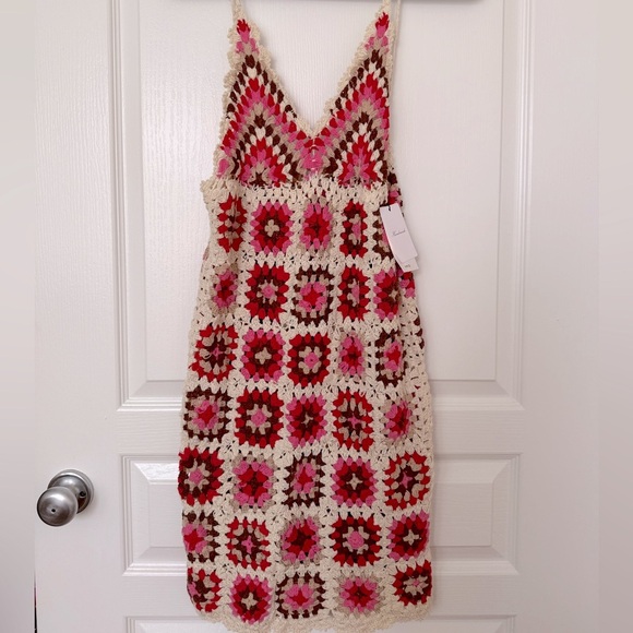 NWT MANGO Handmade Crochet Dress Size M - Picture 7 of 10